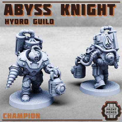 Abyss Knight - Hydro Guild - Sci-Fi Grimdark Mercenaries by Print Minis - photo 2