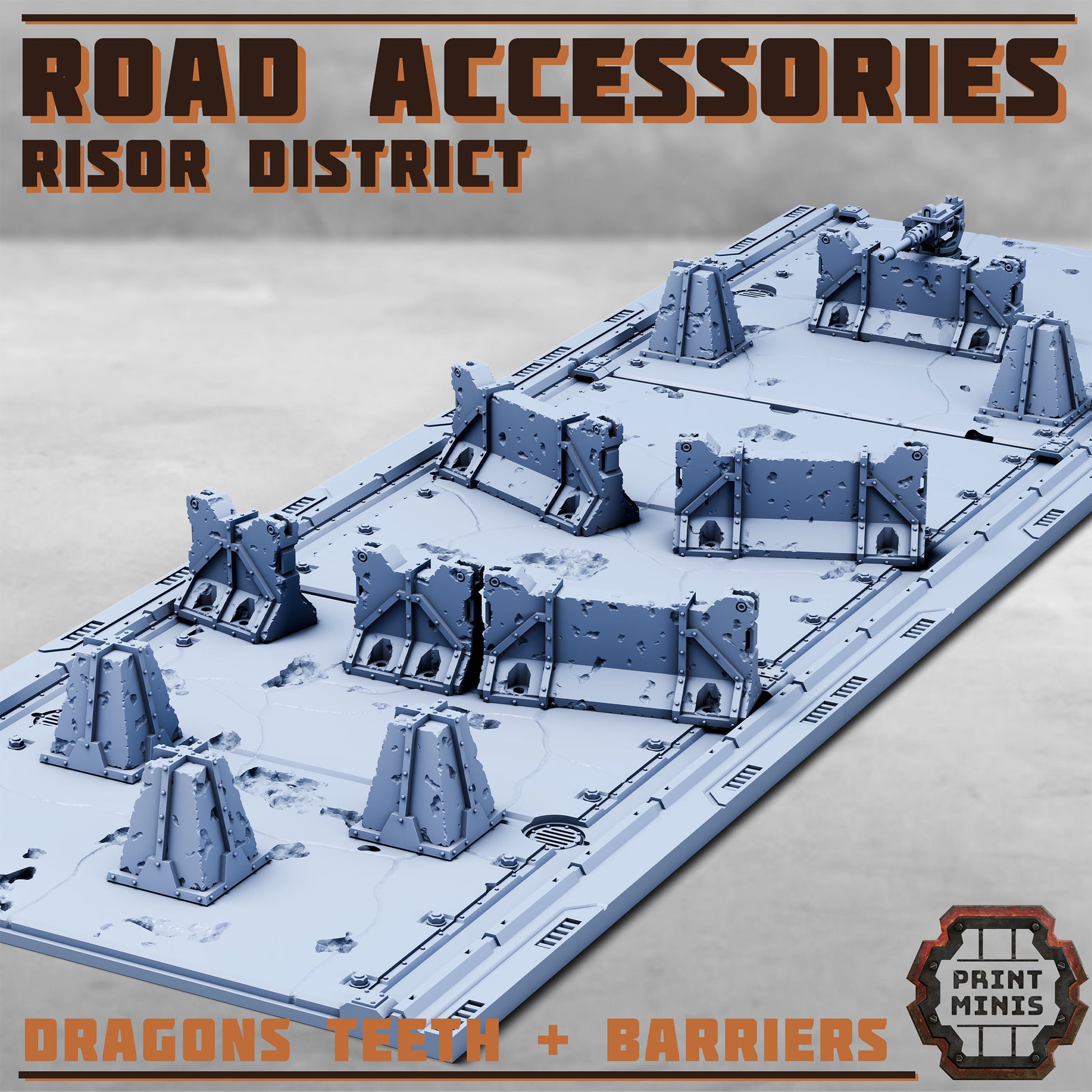 Risor Road Accessories - Sci-Fi Grimdark Mercenaries by Print Minis