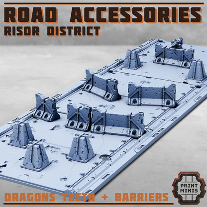 Risor Road Accessories - Sci-Fi Grimdark Mercenaries by Print Minis