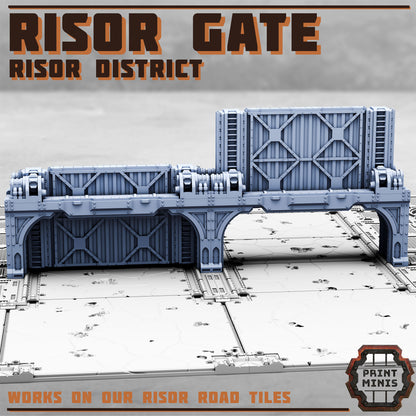 Risor District Gate - Sci-Fi City Skirmish Wargaming Terrain by Print Minis - photo 2