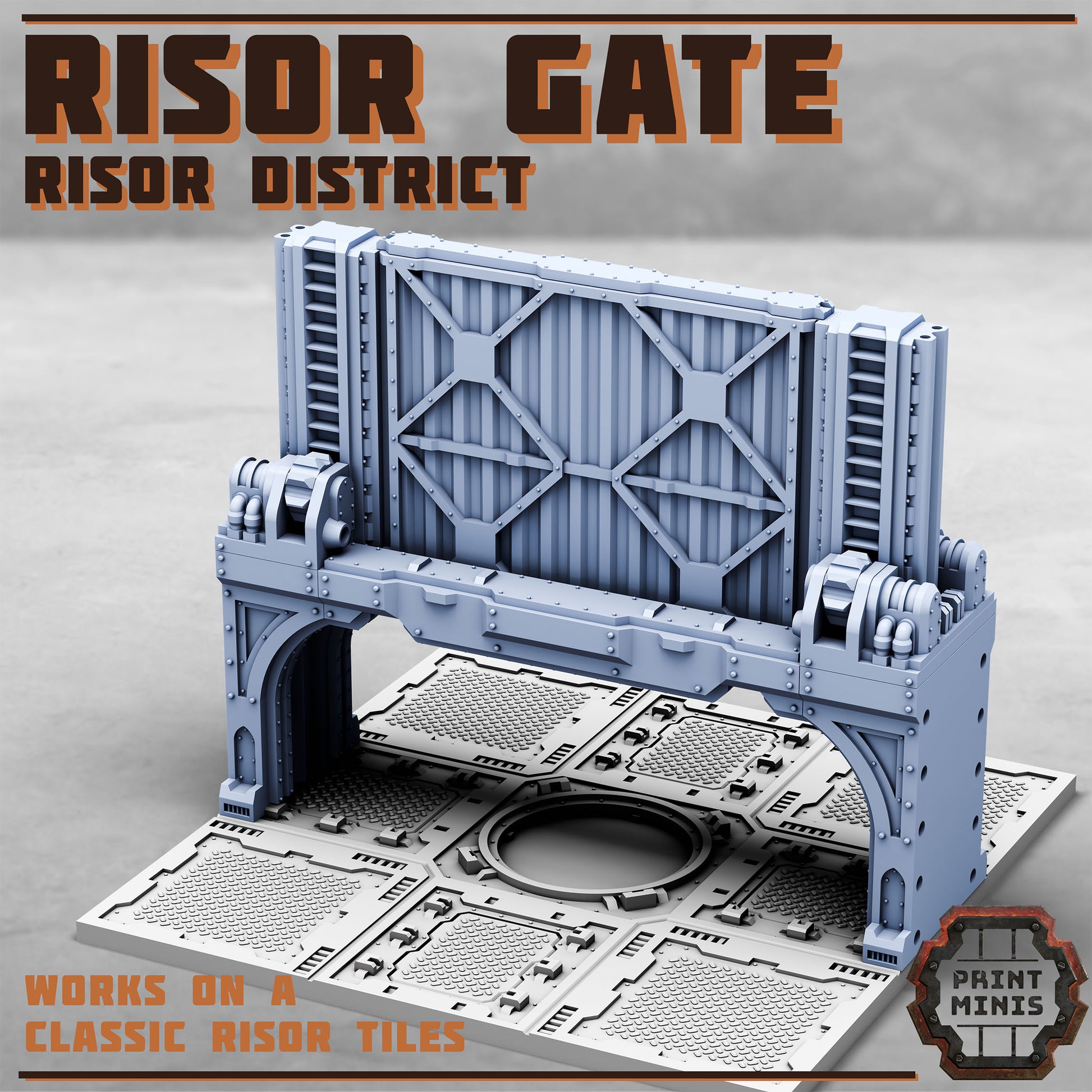 Risor District Gate - Sci-Fi City Skirmish Wargaming Terrain by Print Minis - photo 3