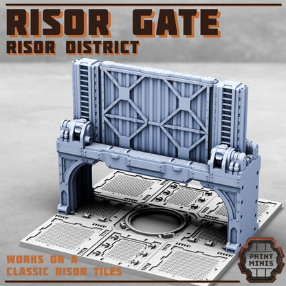 Risor District Gate - Sci-Fi City Skirmish Wargaming Terrain by Print Minis - photo 3