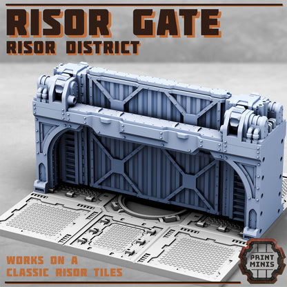 Risor District Gate - Sci-Fi City Skirmish Wargaming Terrain by Print Minis - photo 4