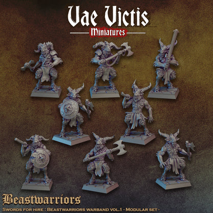 Beastwarriors Vol.1, Modular Sci-Fi Miniatures by STATIONFORGE, Grimdark Wargames Proxy - photo 5