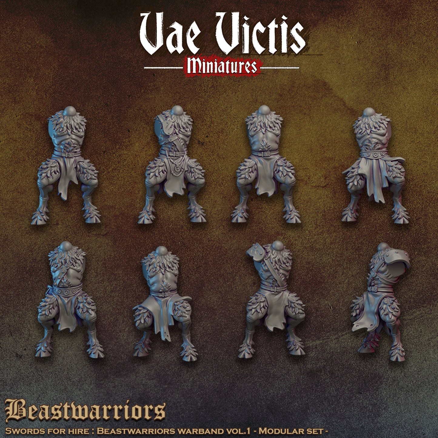 Beastwarriors Vol.1, Modular Sci-Fi Miniatures by STATIONFORGE, Grimdark Wargames Proxy - photo 7