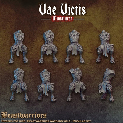Beastwarriors Vol.1, Modular Sci-Fi Miniatures by STATIONFORGE, Grimdark Wargames Proxy - photo 7