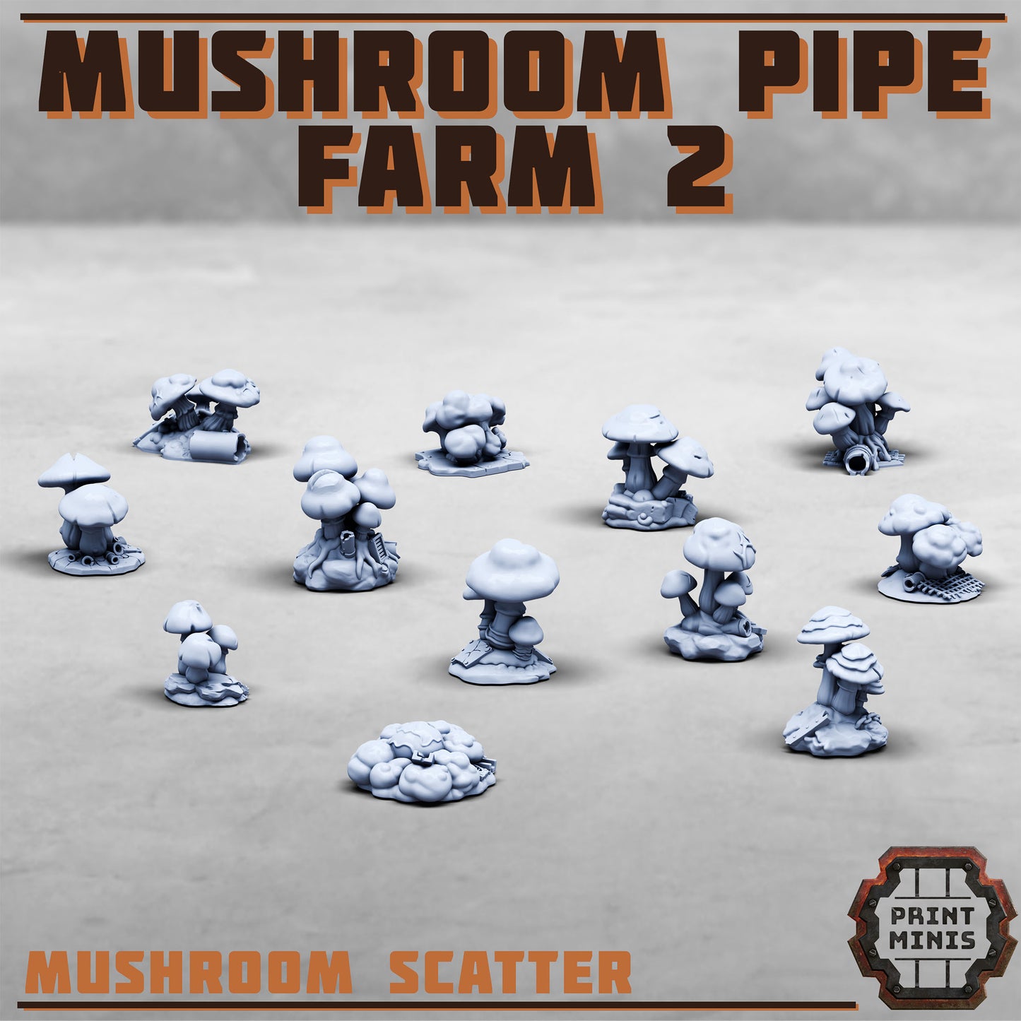 Mushroom Pipe Farm 2 - Sci-Fi Grimdark Mercenaries by Print Minis - photo 2