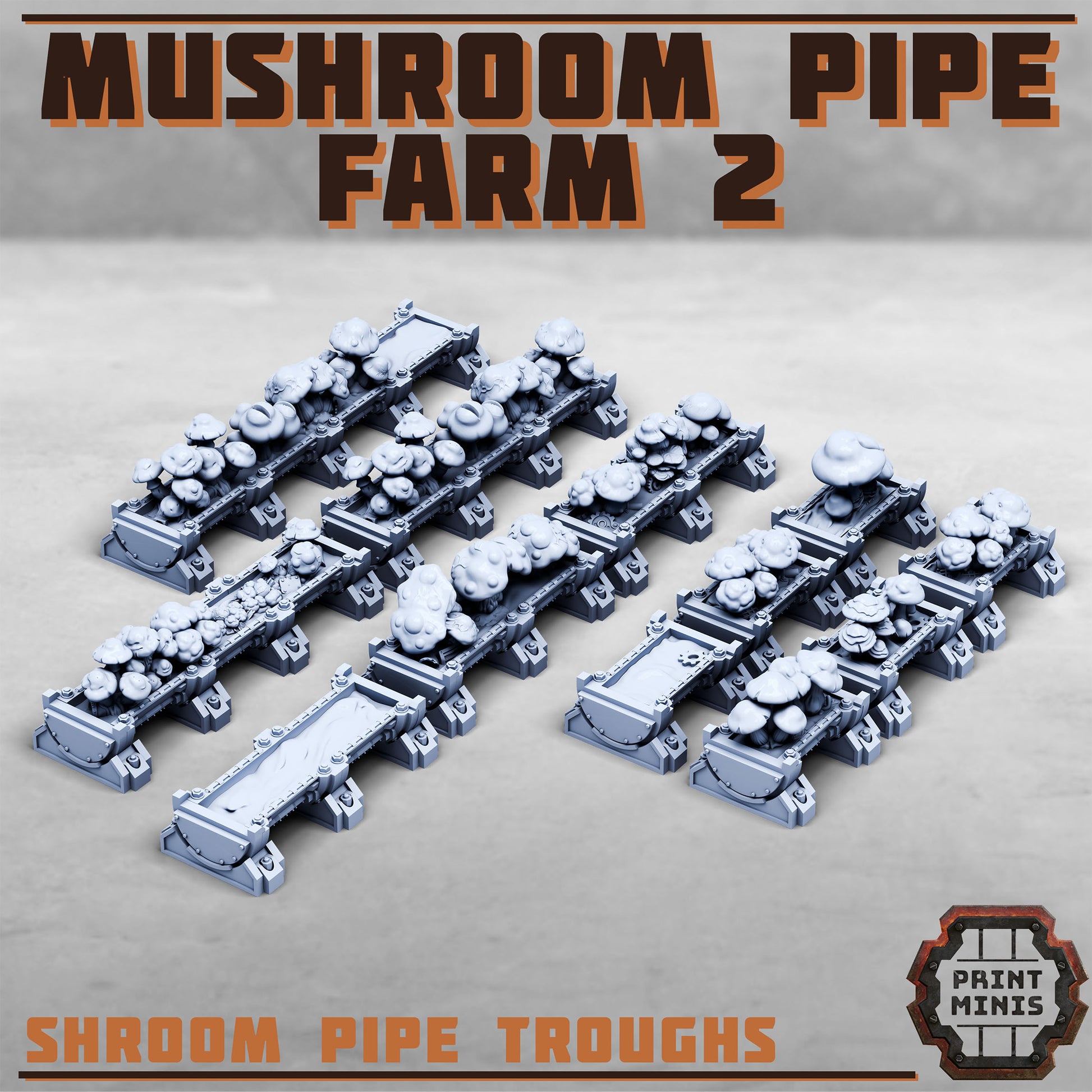 Mushroom Pipe Farm 2 - Sci-Fi Grimdark Mercenaries by Print Minis - photo 5