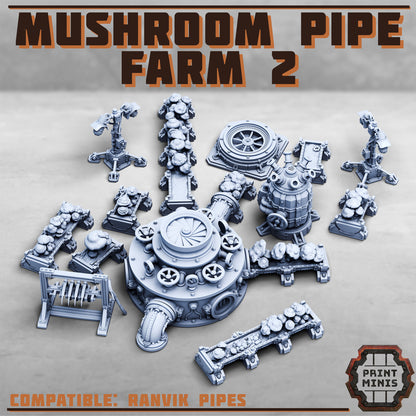 Mushroom Pipe Farm 2 - Sci-Fi Grimdark Mercenaries by Print Minis - photo 6