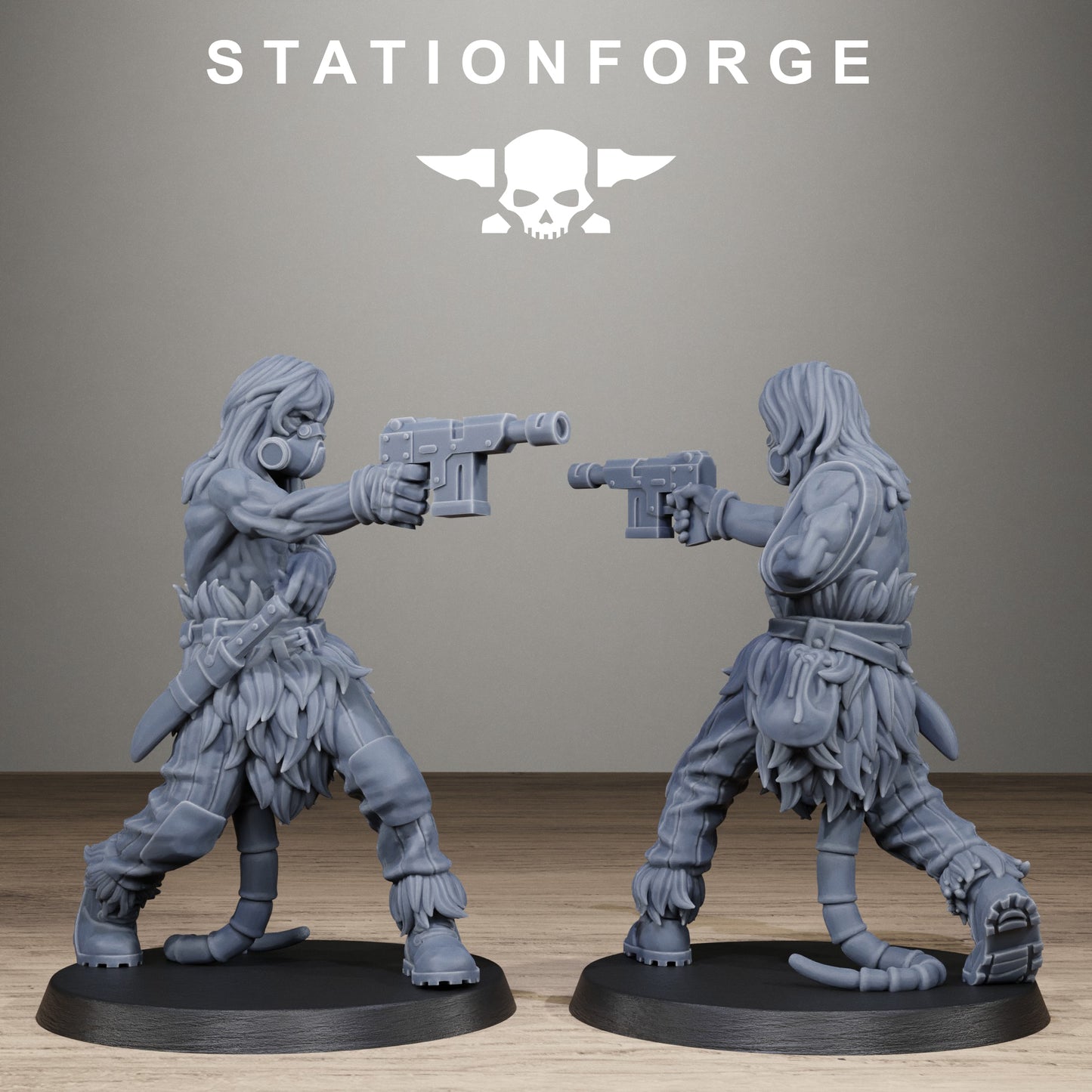 Techno Savages Scrap Tribers, Modular Sci-Fi Techno-Bot Miniatures by STATIONFORGE, Grimdark Wargames Proxy - photo 4