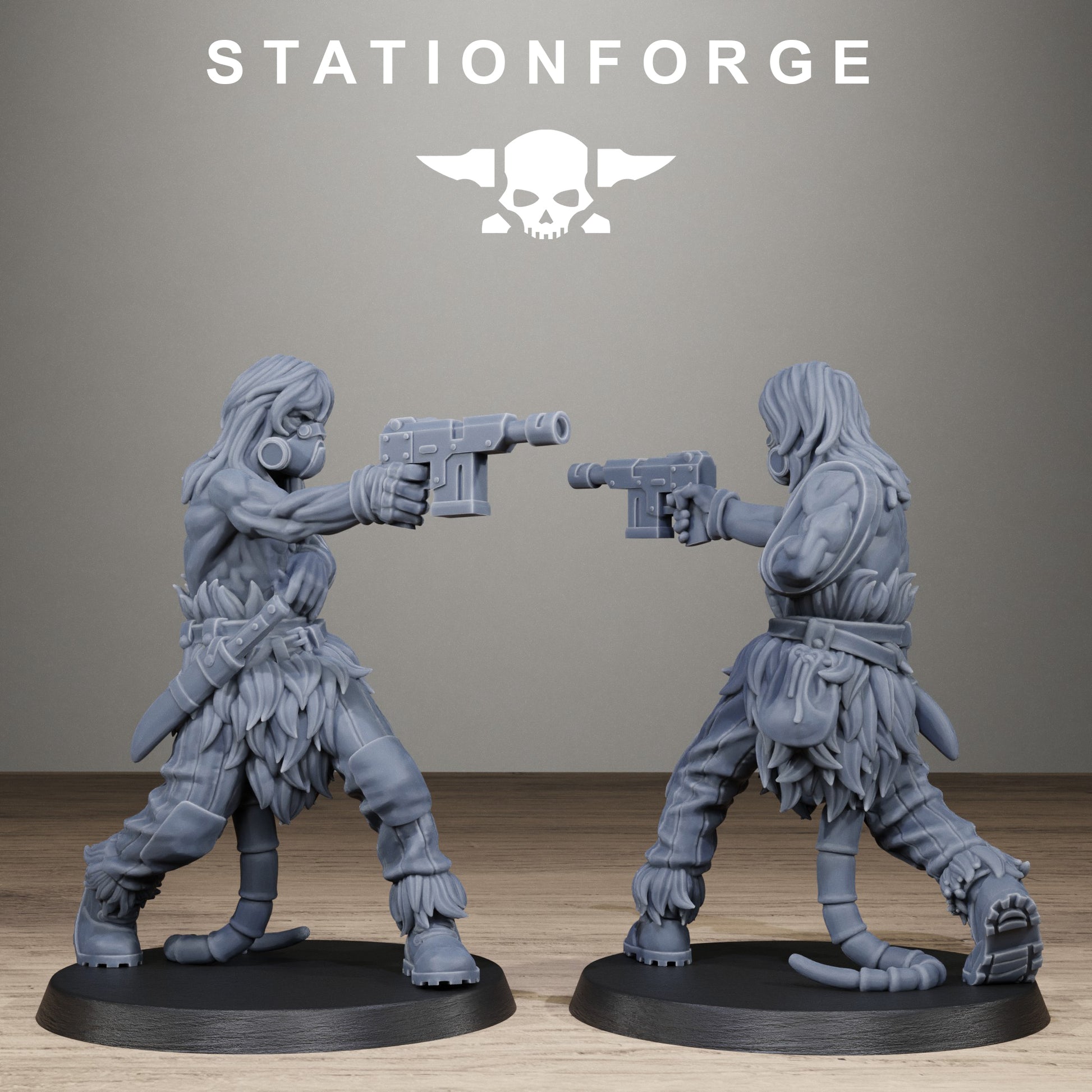 Techno Savages Scrap Tribers, Modular Sci-Fi Techno-Bot Miniatures by STATIONFORGE, Grimdark Wargames Proxy - photo 4