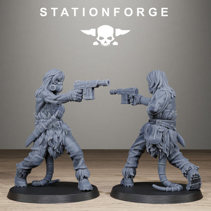 Techno Savages Scrap Tribers, Modular Sci-Fi Techno-Bot Miniatures by STATIONFORGE, Grimdark Wargames Proxy - photo 4