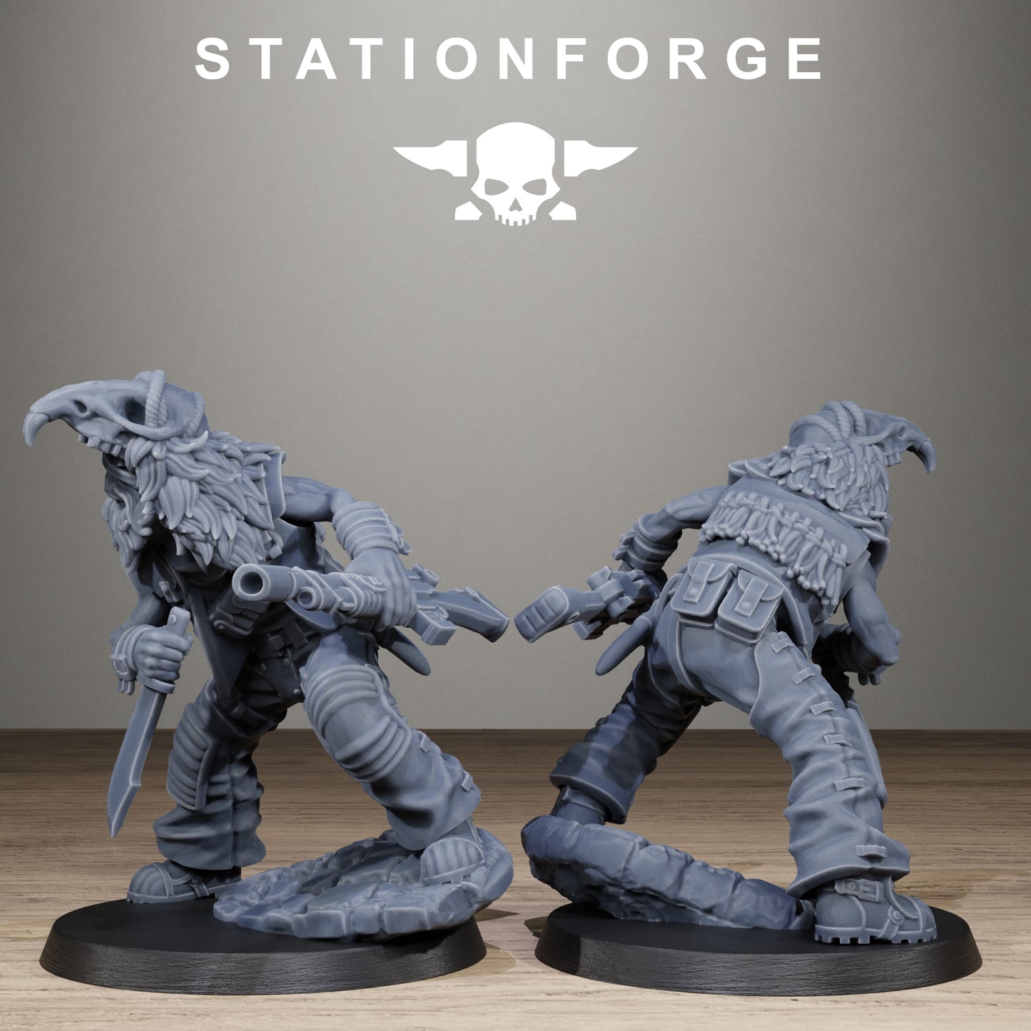Techno Savages Scrap Tribers, Modular Sci-Fi Techno-Bot Miniatures by STATIONFORGE, Grimdark Wargames Proxy - photo 5