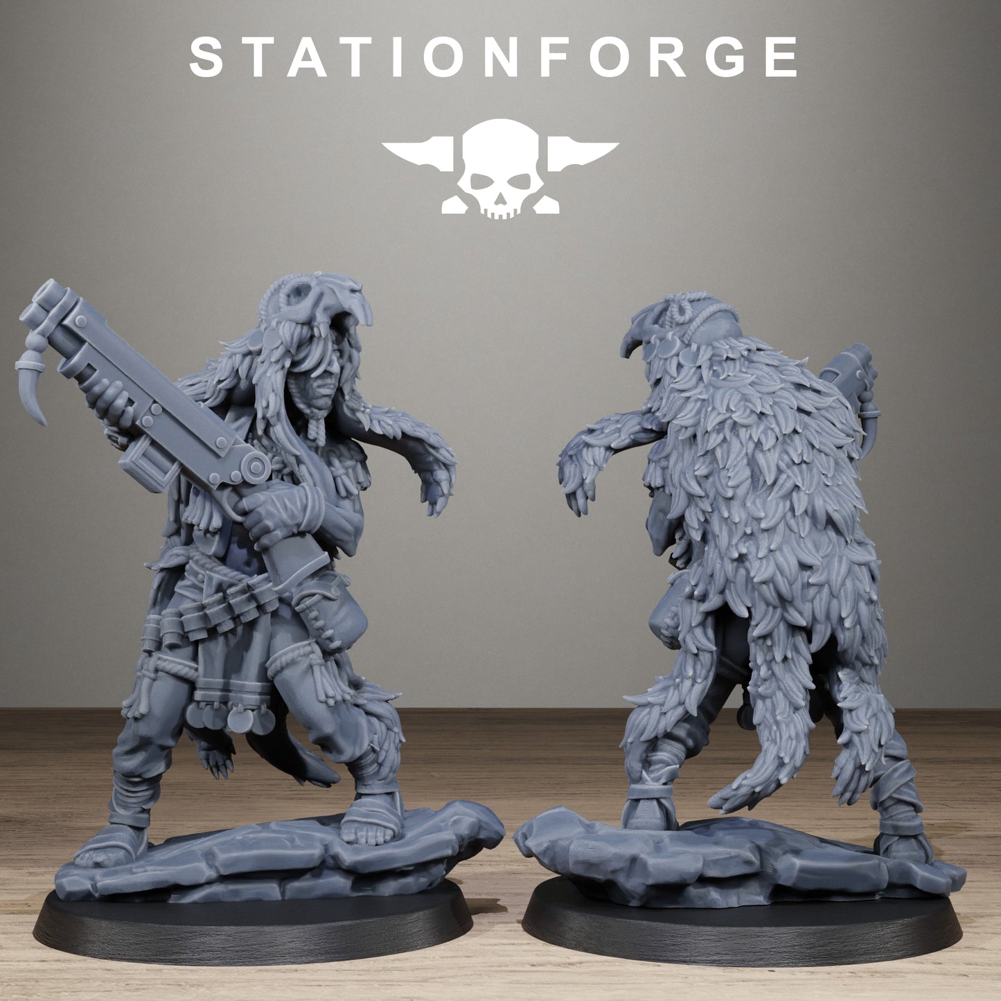 Techno Savages Scrap Tribers, Modular Sci-Fi Techno-Bot Miniatures by STATIONFORGE, Grimdark Wargames Proxy - photo 6