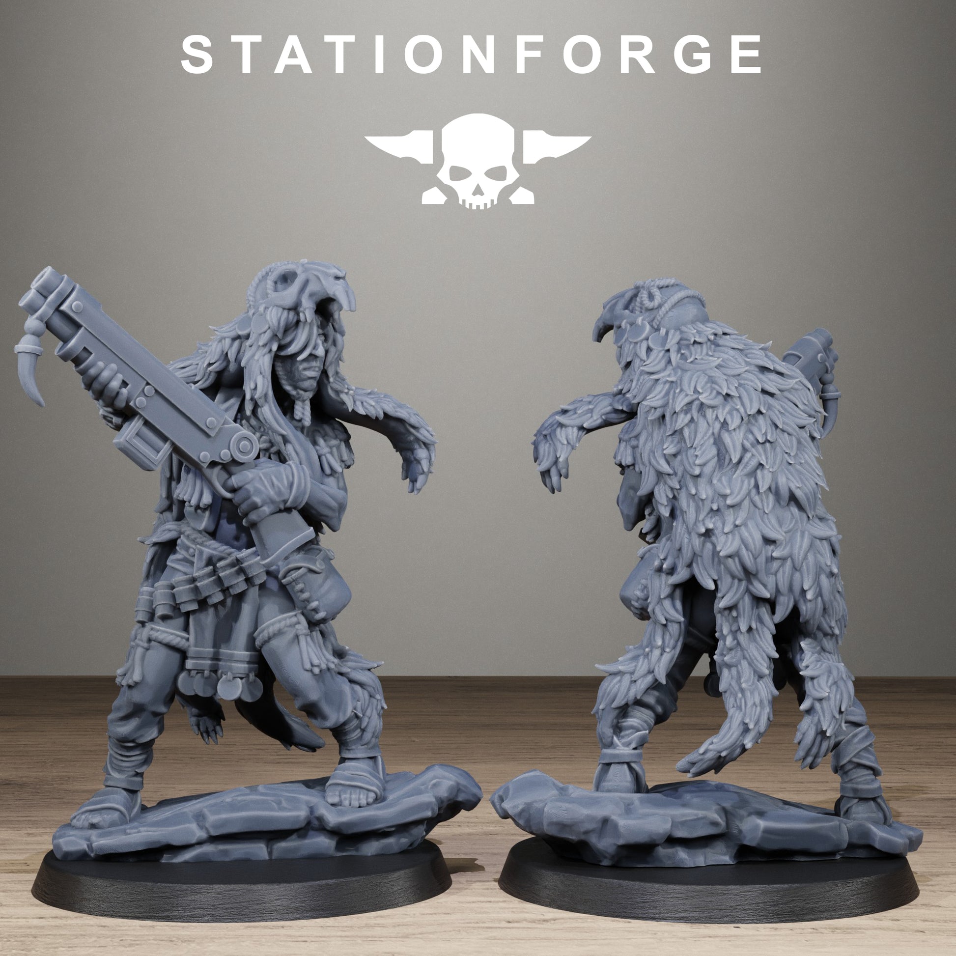 Techno Savages Scrap Tribers, Modular Sci-Fi Techno-Bot Miniatures by STATIONFORGE, Grimdark Wargames Proxy - photo 6