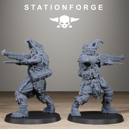 Techno Savages Scrap Tribers, Modular Sci-Fi Techno-Bot Miniatures by STATIONFORGE, Grimdark Wargames Proxy - photo 7