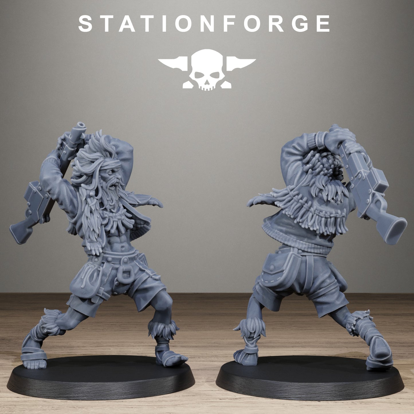 Techno Savages Scrap Tribers, Modular Sci-Fi Techno-Bot Miniatures by STATIONFORGE, Grimdark Wargames Proxy - photo 9