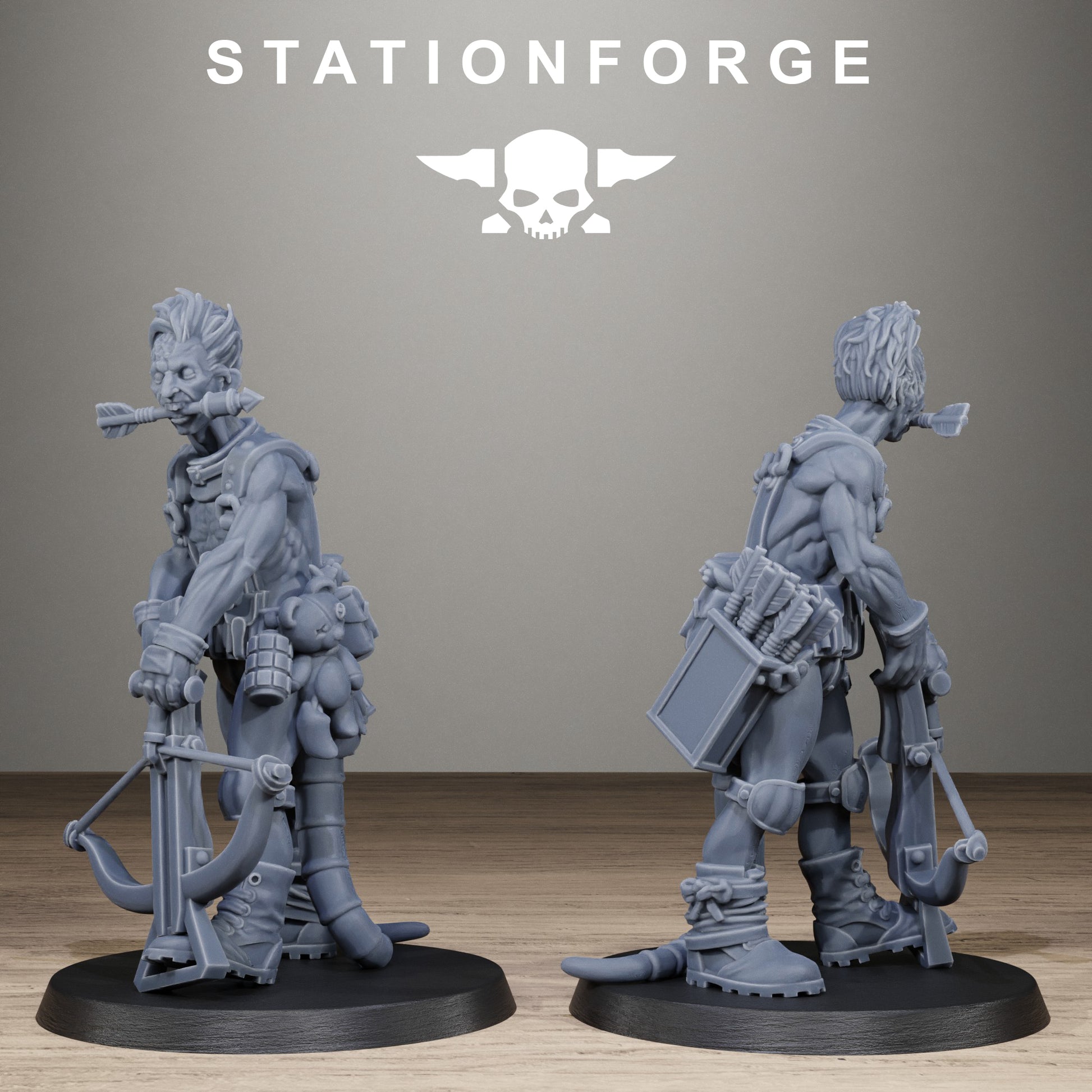 Techno Savages Scrap Tribers, Modular Sci-Fi Techno-Bot Miniatures by STATIONFORGE, Grimdark Wargames Proxy - photo 10