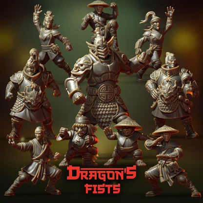 Dragon's Fists by Punga Miniatures - Wargame Scale 3D Printed Miniature