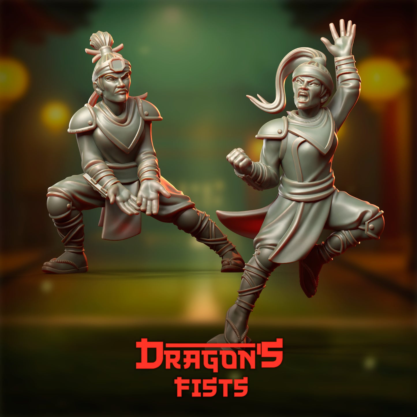 Dragon's Fists by Punga Miniatures - Wargame Scale 3D Printed Miniature