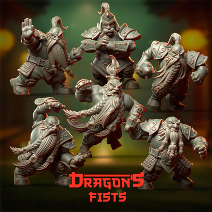 Dragon's Fists by Punga Miniatures - Wargame Scale 3D Printed Miniature