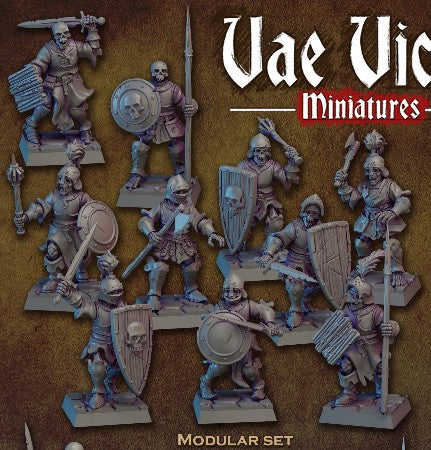 Reanimated warriors, Henchmen, Bits and Weapon Conversions for Fantasy Games by Vae Victis, perfect for Fantasy Wargames and Tabletop RPGs