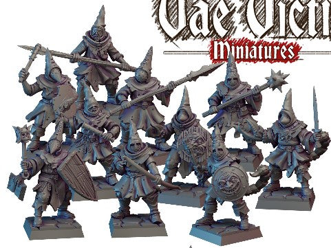Ruined City Cultists,Fantasy Miniatures by Vae Victis, perfect for Fantasy Wargames and RPGs