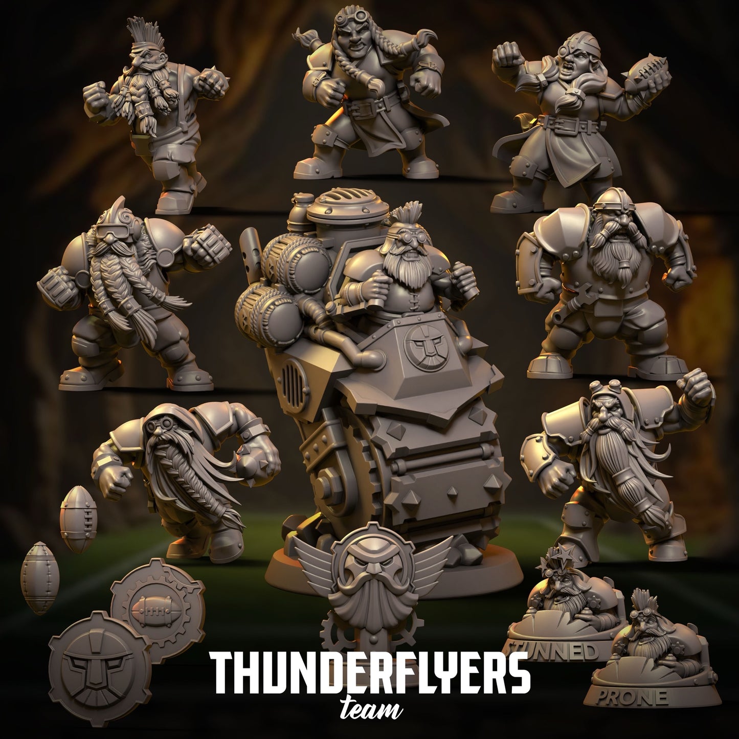 Thunderflyers by Punga Miniatures - Wargame Scale 3D Printed Miniature