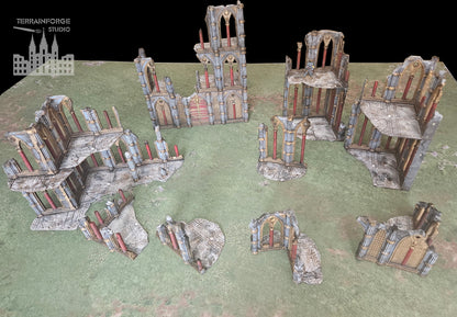 Pro Painted Modular Magnetized Wargaming Terrain for Sci-Fi Wargames