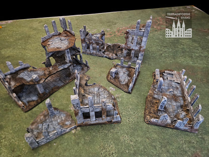 Pro Painted Modular Wargaming Terrain for Sci-Fi and Historic Tabletop Wargames