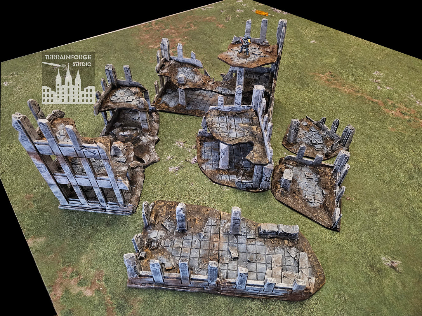 Pro Painted Modular Wargaming Terrain for Sci-Fi and Historic Tabletop Wargames