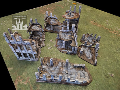 Pro Painted Modular Wargaming Terrain for Sci-Fi and Historic Tabletop Wargames