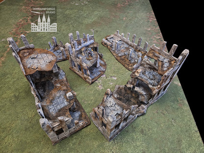 Pro Painted Modular Wargaming Terrain for Sci-Fi and Historic Tabletop Wargames