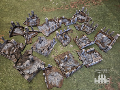 Pro Painted Modular Wargaming Terrain for Sci-Fi and Historic Tabletop Wargames