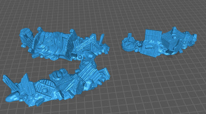 Plague in Town Scenery and Terrain set, Tabletop Plague victim Scenery  for RPGs & Wargaming, for Fantasy Wargames and Tabletop RPGs