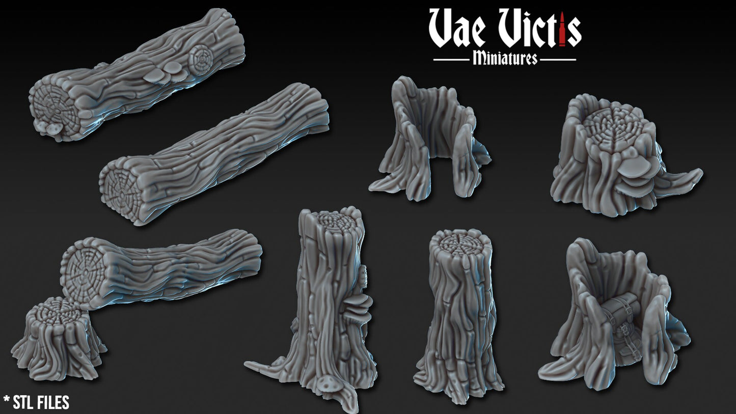 Explorer's Base Camp Terrain Fantasy set, Detailed Tabletop Scenery  for Fantasy tabletop Wargames.