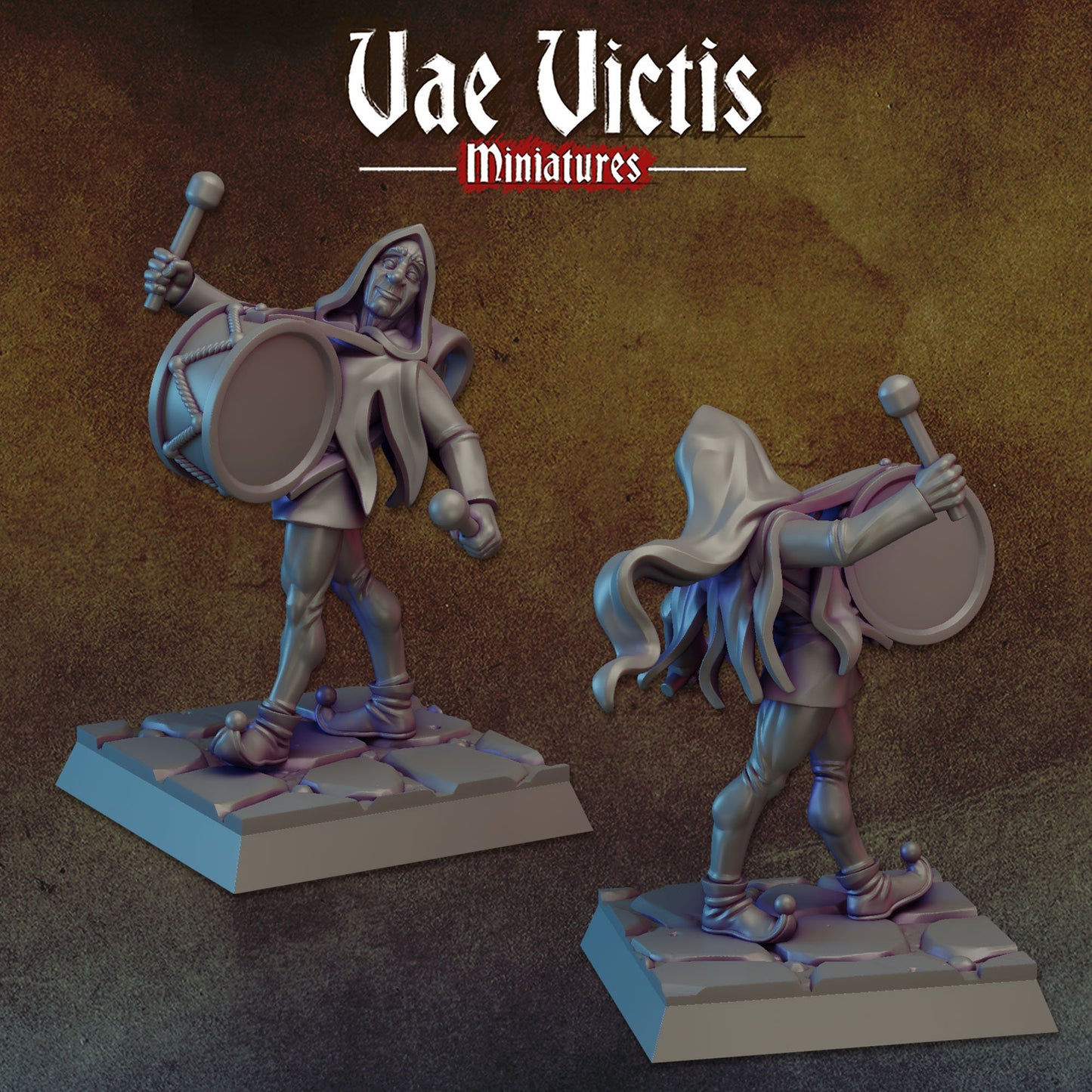 Ratkin Warband, Field Surgeon. Drummer, Noble Fighter,  Fantasy Miniatures by Vae Victis, perfect for Fantasy Wargames and Tabletop RPGs