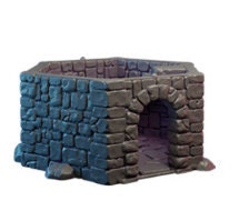Modular Fantasy Tower Stone Medieval Building 28mm Tabletop Terrain 32mm Terrain suitable for Fantasy Wargames and Tabletop RPGs