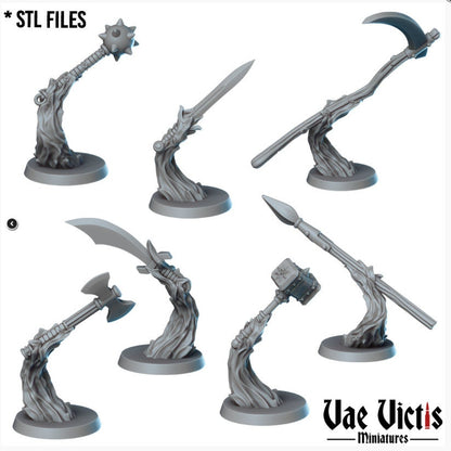 Fantasy Magic and Spell Set 28mm Tabletop Terrain, Tabletop Spells, 32mm Terrain suitable for Fantasy Wargames and Tabletop RPGs