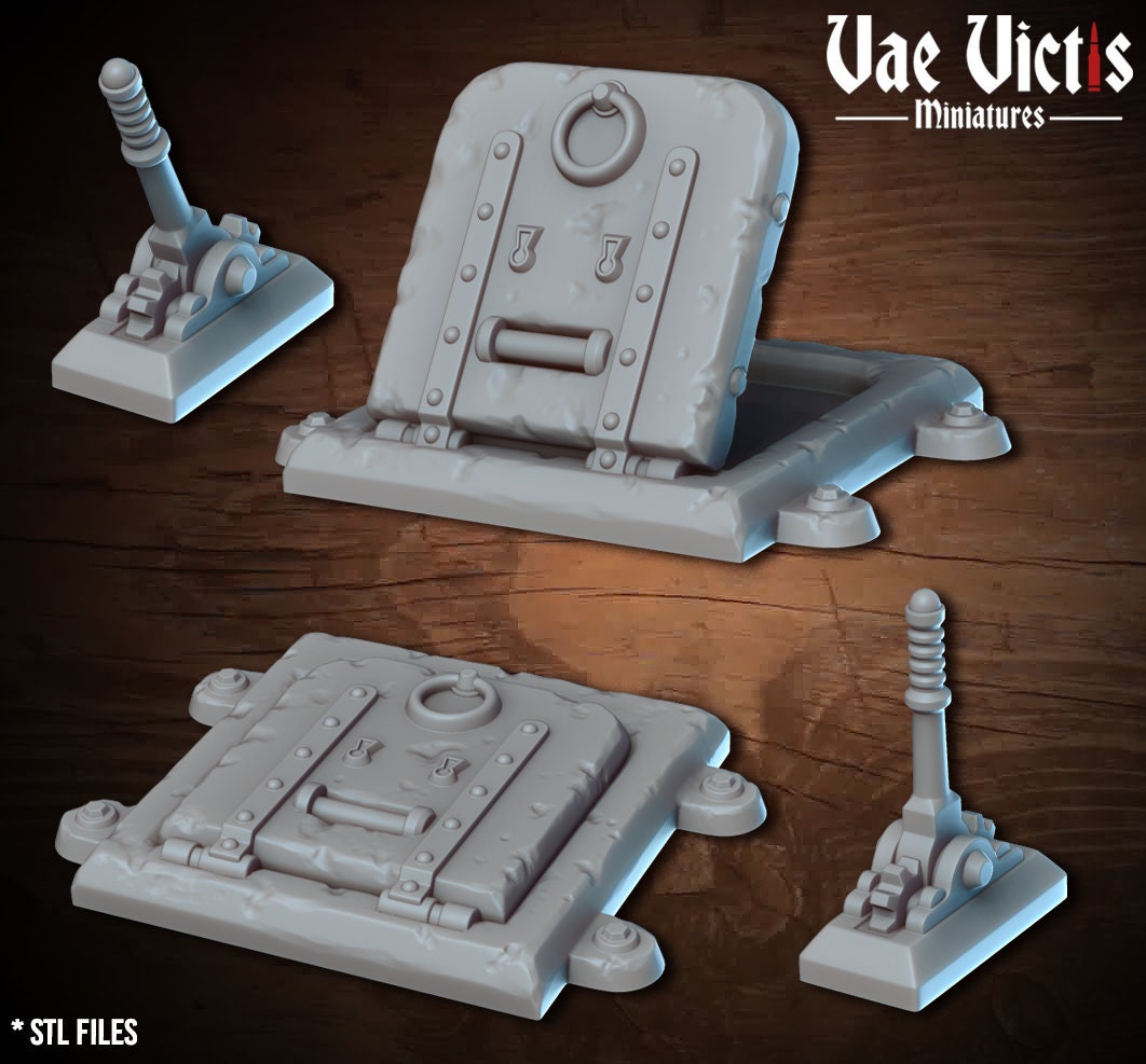 Modular Fantasy Dungeon Terrain 28mm Tabletop Thieves Den 32mm Ruins Terrain suitable for Fantasy Wargames and Tabletop RPGs