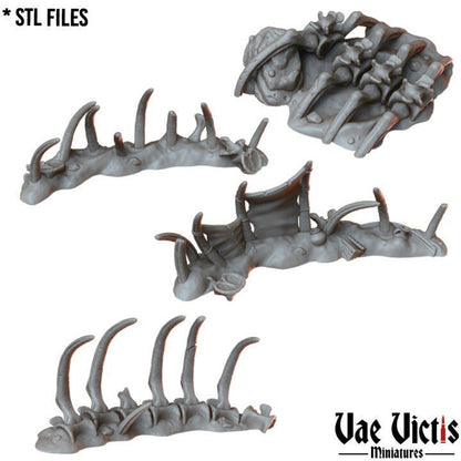 Boneyards Gigantic Dragon Bones Terrain Fantasy set, Tabletop Scenery  for RPGs & Wargaming, for Fantasy Wargames and Tabletop RPGs