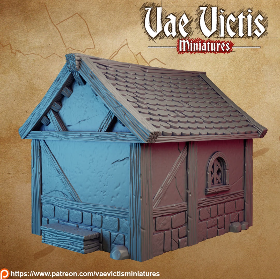 Modular Guard outpost Medieval Building 28mm Tabletop Terrain 32mm suitable for Fantasy Wargames and Tabletop RPGs
