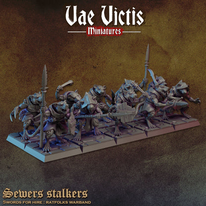 Modular Skaven Ratkin Warband,  Ratkin Fantasy Miniatures by Vae Victis, perfect for Fantasy Wargames and Tabletop RPGs