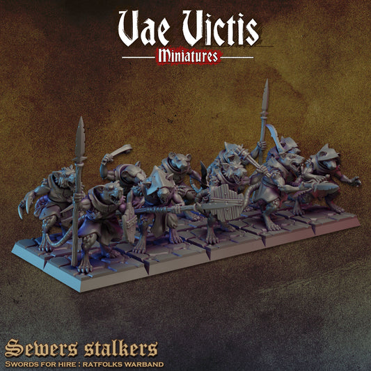 Modular Skaven Ratkin Warband,  Ratkin Fantasy Miniatures by Vae Victis, perfect for Fantasy Wargames and Tabletop RPGs