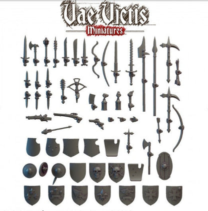 Modular Mercenary Miniatures, Bits and Weapon Conversions Fantasy by Vae Victis, perfect for Fantasy Wargames and Tabletop RPGs
