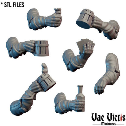 Modular Village Guard Miniatures, Bits and Weapon Conversions Fantasy by Vae Victis, perfect for Fantasy Wargames and Tabletop RPGs