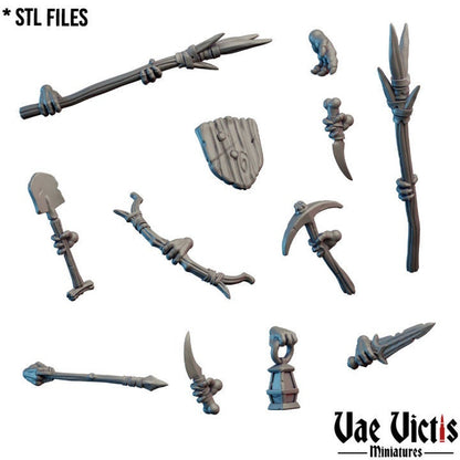 Modular Kobold Warriors, Bits and Weapon Conversions Fantasy by Vae Victis, perfect for Fantasy Wargames and Tabletop RPGs