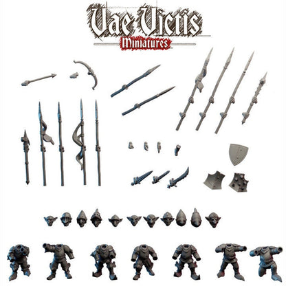 Modular Goblin Warriors, Bits and Weapon Conversions Fantasy by Vae Victis, perfect for Fantasy Wargames and Tabletop RPGs.