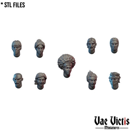 Modular Village Mob Miniatures, Bits and Weapon Conversions Fantasy by Vae Victis, perfect for Fantasy Wargames and Tabletop RPGs