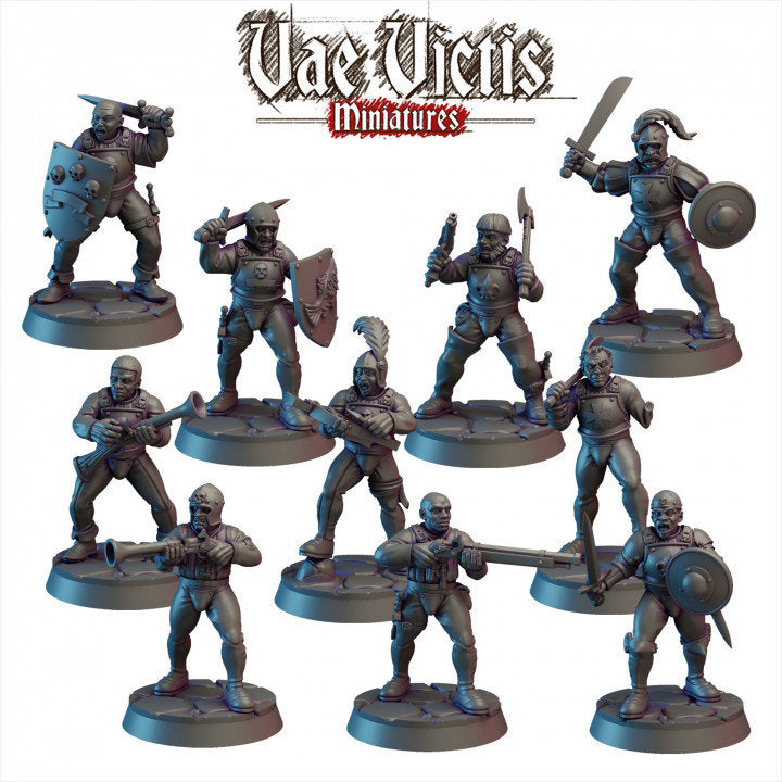 Modular Mercenary Miniatures, Bits and Weapon Conversions Fantasy by Vae Victis, perfect for Fantasy Wargames and Tabletop RPGs
